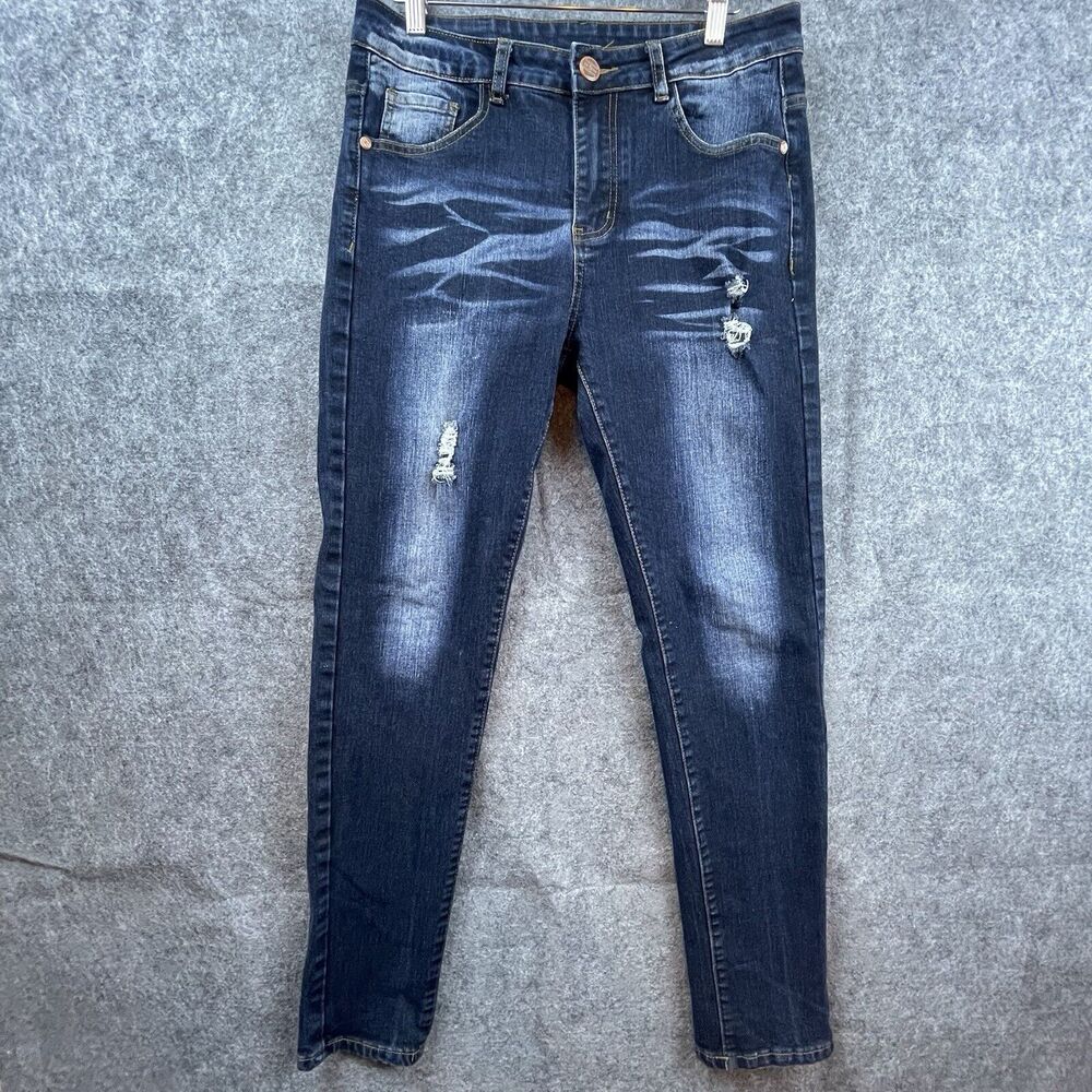 Junbaoss Jeans Mens 30 Skinny Stretch Faded‎ Ripped